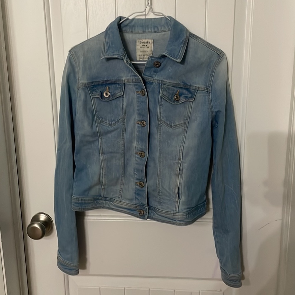 Bershka Denim Jean Jacket Sz S